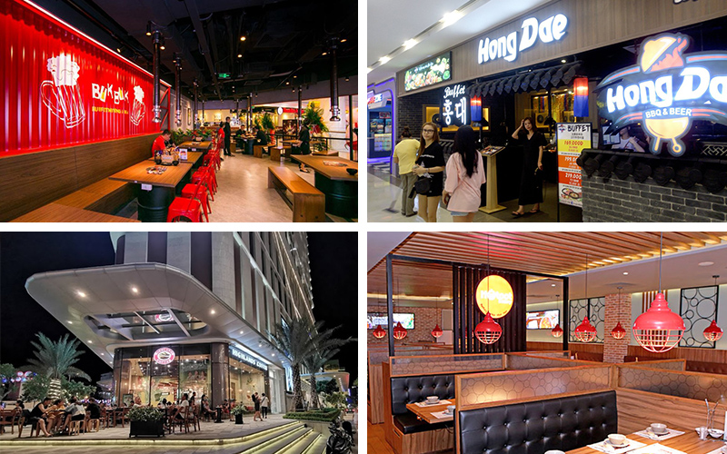 Khu ẩm thực thu nhỏ tại Vincom Plaza 